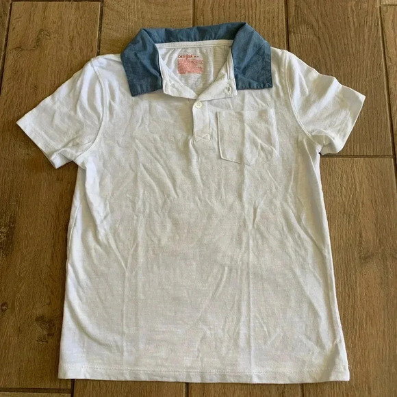 Cat & Jack Polo Boys Size M Short Sleeve Shirt Vacation Cruise School - Picture 5 of 5
